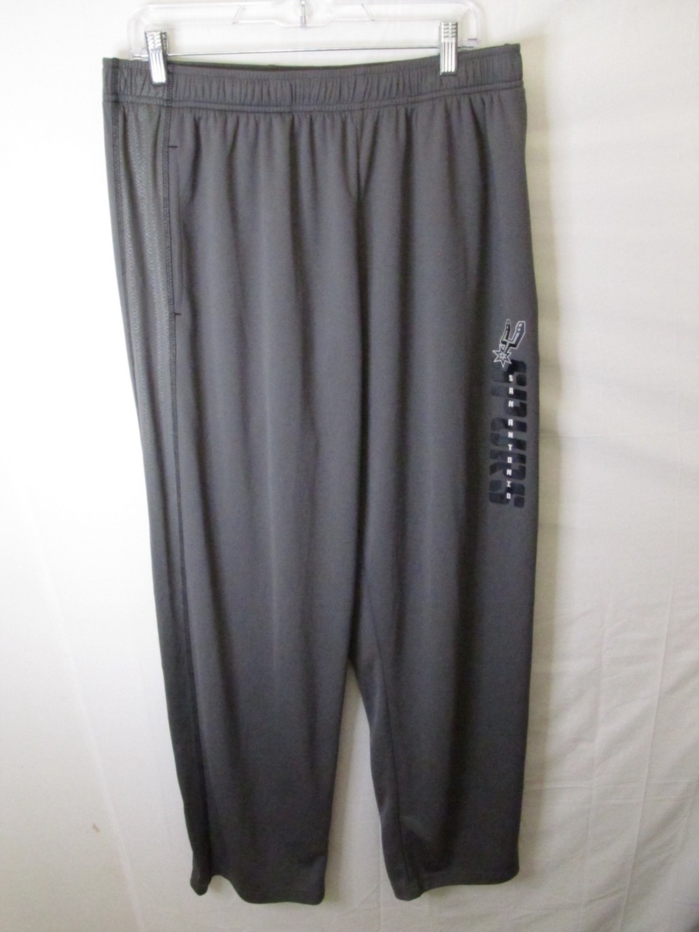 NBA San Antonio Spurs Men's Dark Gray Joggers with Side Logo